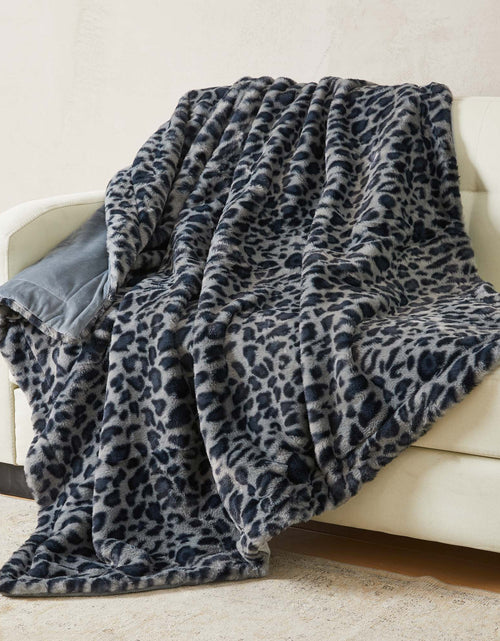 Load image into Gallery viewer, Faux Fur Printed Throw Blanket - Aaliyah Collection
