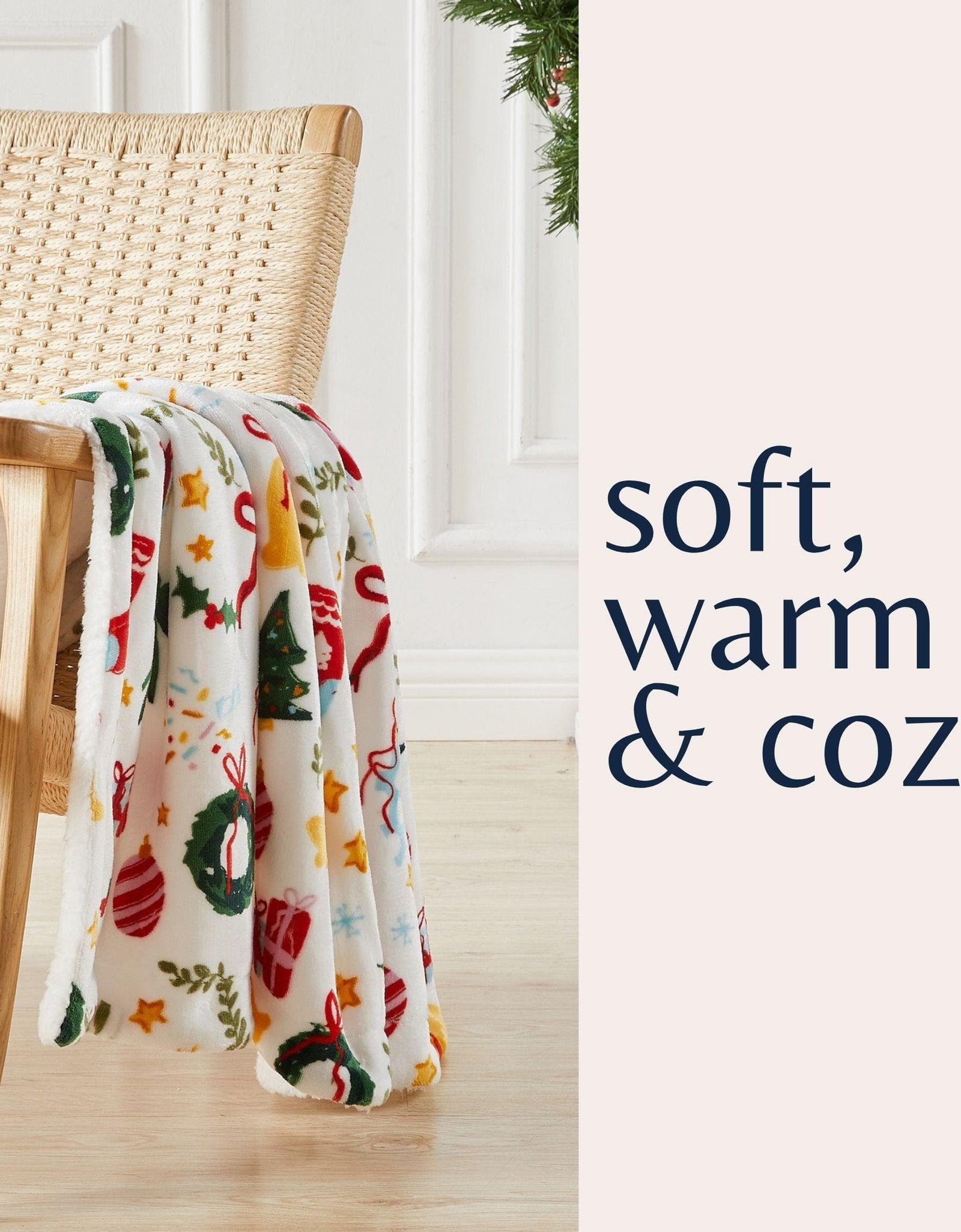 Holiday Sherpa Throw - Esmay Collection