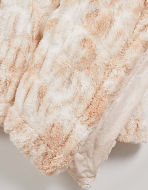 Load image into Gallery viewer, Ruched Faux Fur Throw Blanket - Alondra Collection
