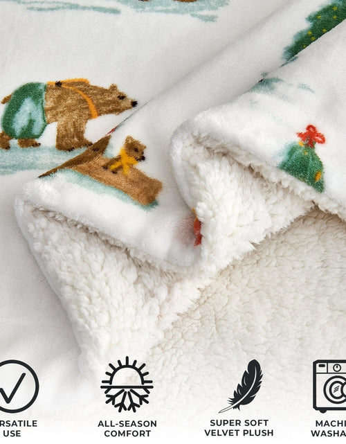 Load image into Gallery viewer, Sherpa Throw Blanket - Eve Collection
