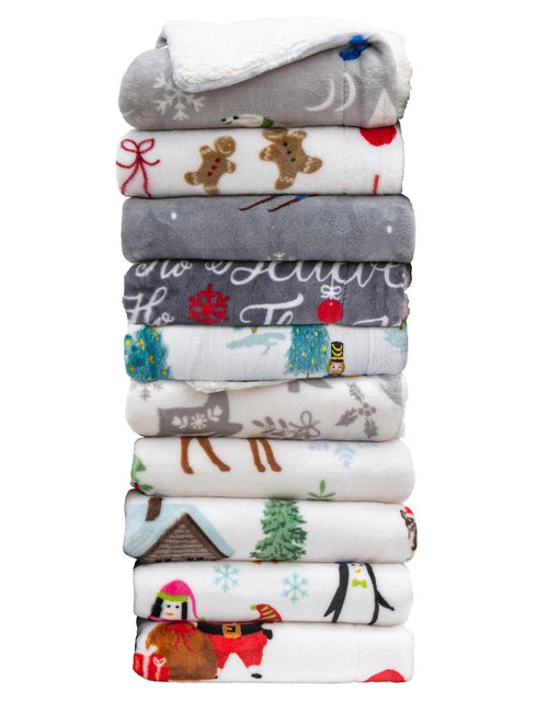 Load image into Gallery viewer, Sherpa Throw Blanket - Eve Collection
