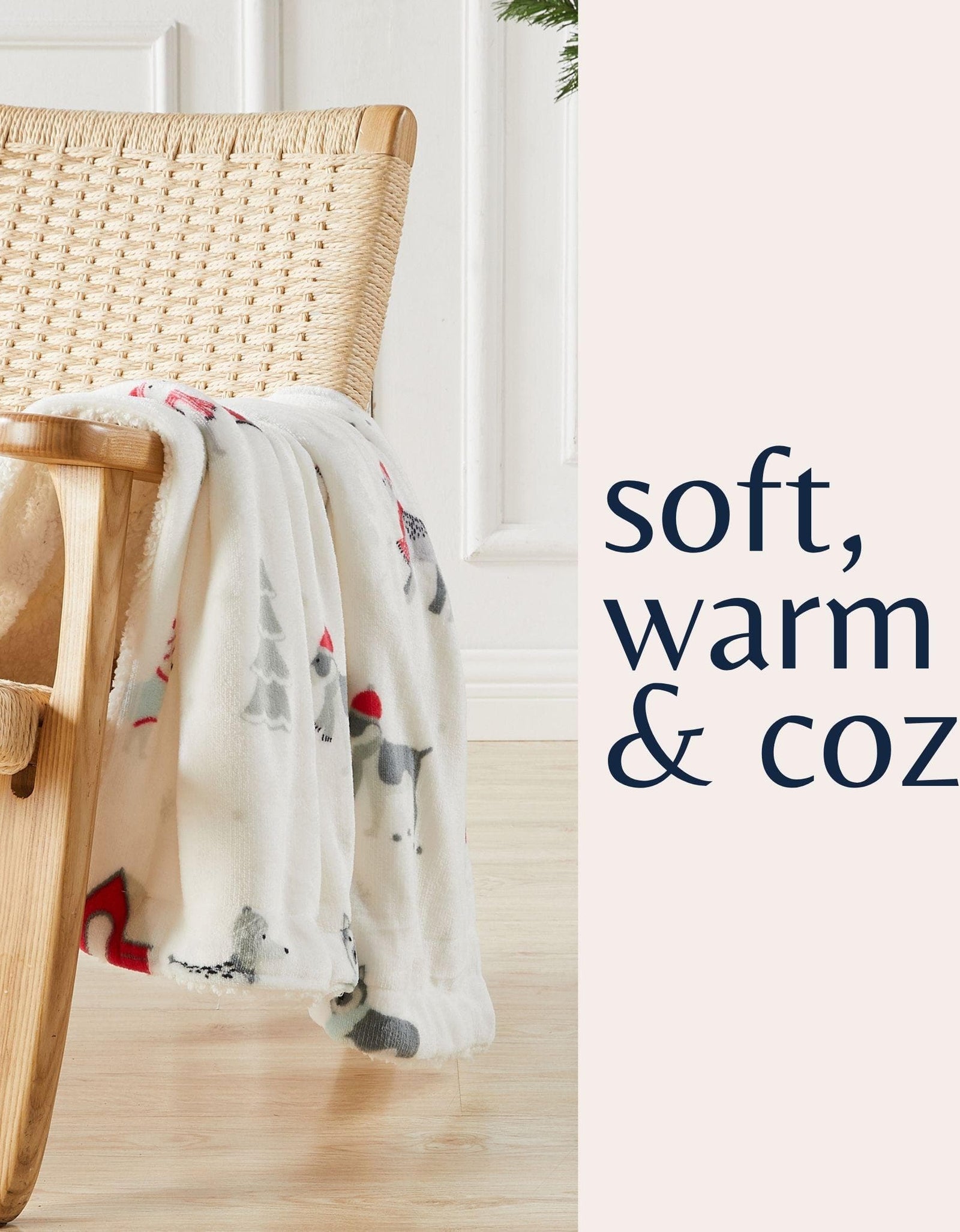 Sherpa Throw Blanket - Eve Collection