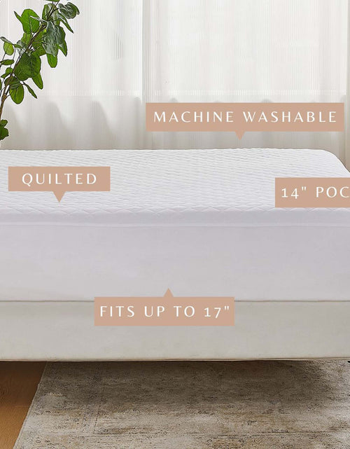 Load image into Gallery viewer, Machine Washable Quilted Mattress Pad - Wyeth Collection
