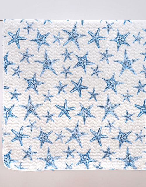 Load image into Gallery viewer, Blue Seashell Coastal Quilt Set - Trinidad Collection
