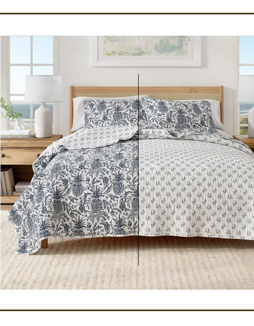 Load image into Gallery viewer, Coastal Printed Cotton Quilt Set - Bernice Collection

