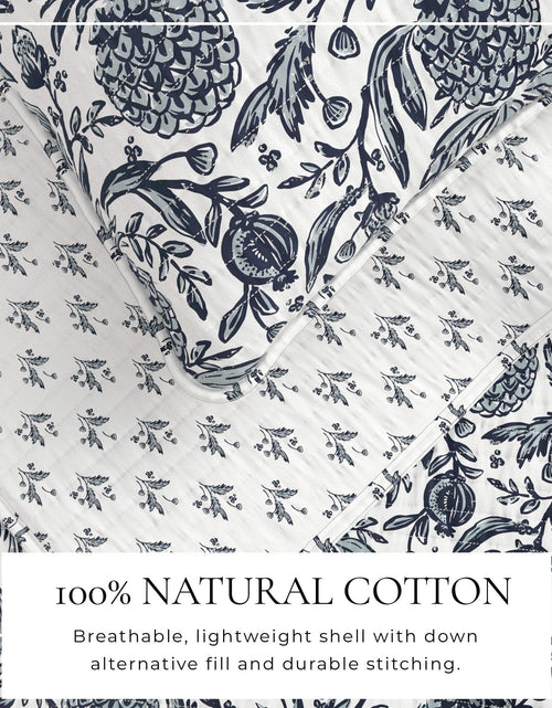 Load image into Gallery viewer, Coastal Printed Cotton Quilt Set - Bernice Collection
