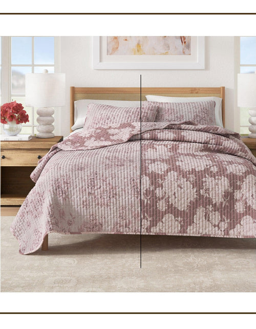 Load image into Gallery viewer, Floral Printed Cotton Quilt Set - Corin Collection
