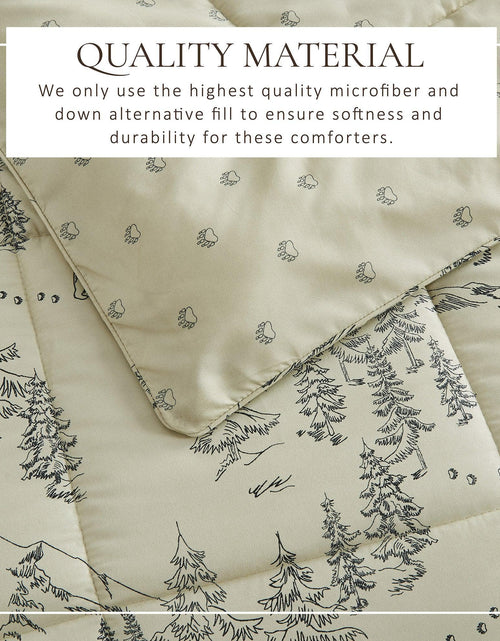 Load image into Gallery viewer, Reversible Christmas Comforter and Sham Set - Holiday / Lodge Odette Collection

