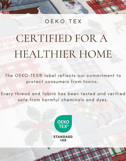 Load image into Gallery viewer, Reversible Christmas Comforter and Sham Set - Holiday / Lodge Odette Collection
