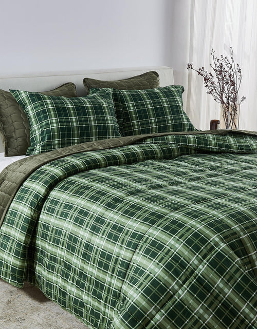 Load image into Gallery viewer, Reversible Christmas Comforter and Sham Set - Holiday / Lodge Odette Collection
