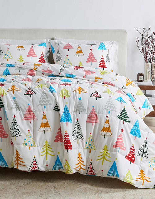 Load image into Gallery viewer, Reversible Christmas Comforter and Sham Set - Holiday / Lodge Odette Collection
