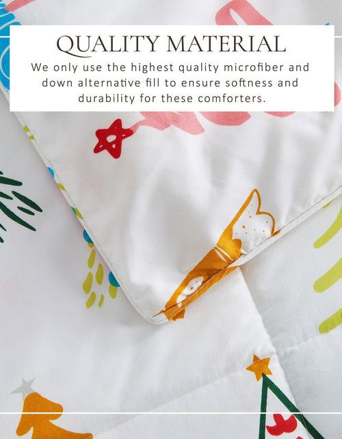Load image into Gallery viewer, Reversible Christmas Comforter and Sham Set - Holiday / Lodge Odette Collection
