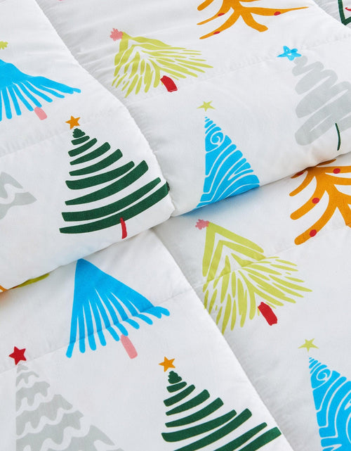 Load image into Gallery viewer, Reversible Christmas Comforter and Sham Set - Holiday / Lodge Odette Collection
