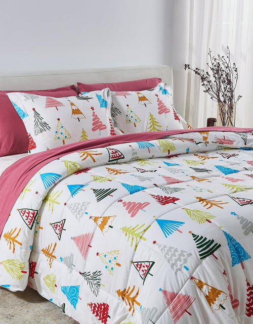 Load image into Gallery viewer, Reversible Christmas Comforter and Sham Set - Holiday / Lodge Odette Collection
