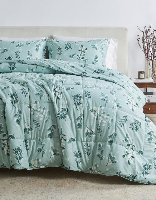 Load image into Gallery viewer, Reversible Christmas Comforter and Sham Set - Holiday / Lodge Odette Collection
