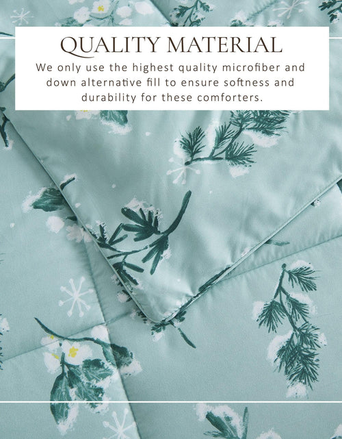 Load image into Gallery viewer, Reversible Christmas Comforter and Sham Set - Holiday / Lodge Odette Collection
