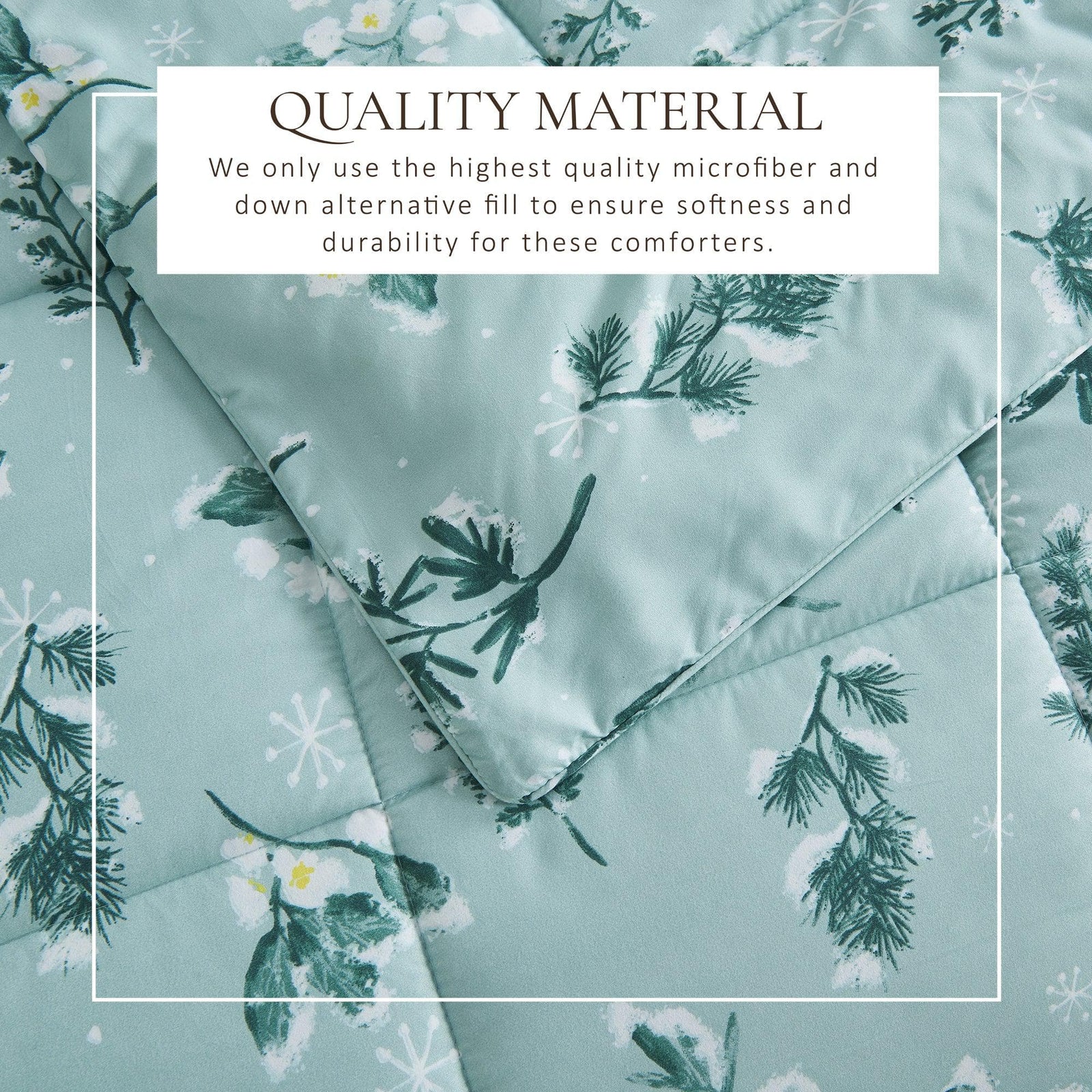 Reversible Christmas Comforter and Sham Set - Holiday / Lodge Odette Collection