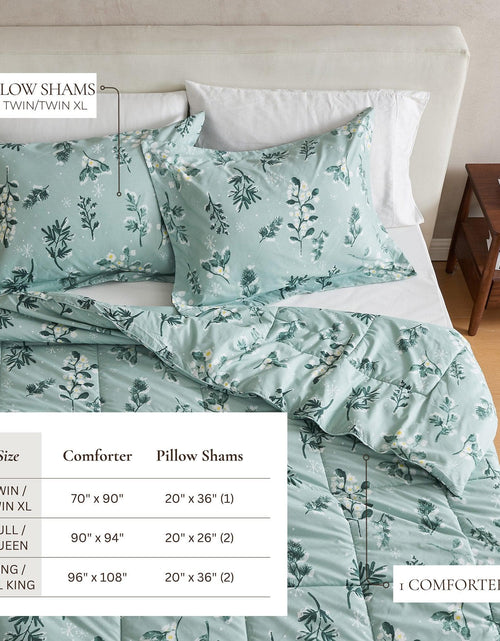 Load image into Gallery viewer, Reversible Christmas Comforter and Sham Set - Holiday / Lodge Odette Collection
