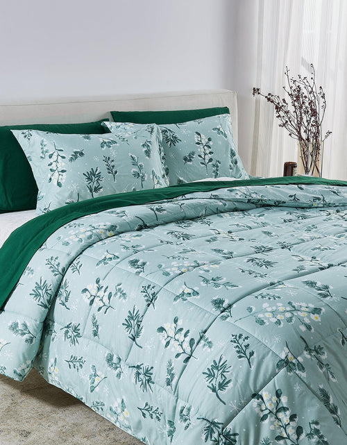 Load image into Gallery viewer, Reversible Christmas Comforter and Sham Set - Holiday / Lodge Odette Collection
