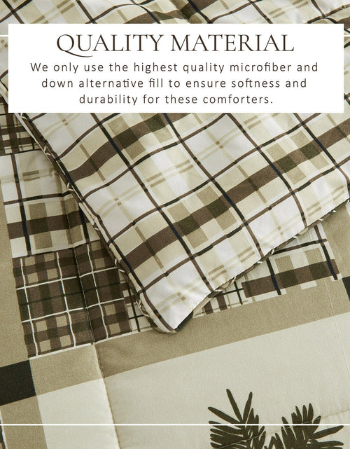 Load image into Gallery viewer, Reversible Christmas Comforter and Sham Set - Holiday / Lodge Odette Collection
