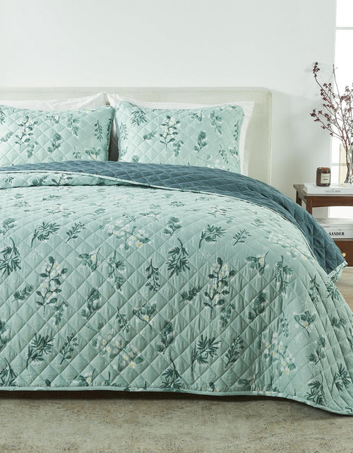 Load image into Gallery viewer, Snowy Botanical Quilt Set - Mariela Collection
