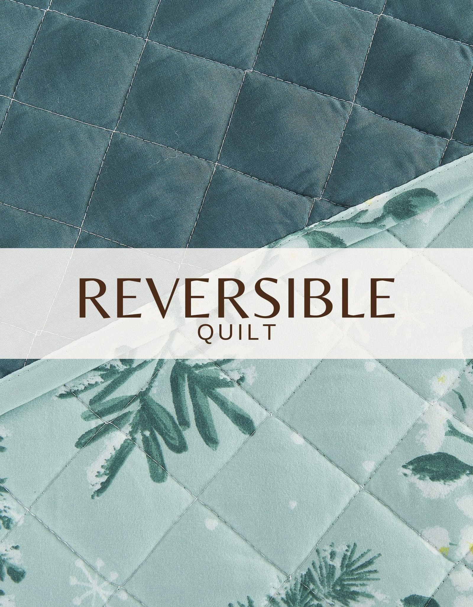 Snowy Botanical Quilt Set - Mariela Collection