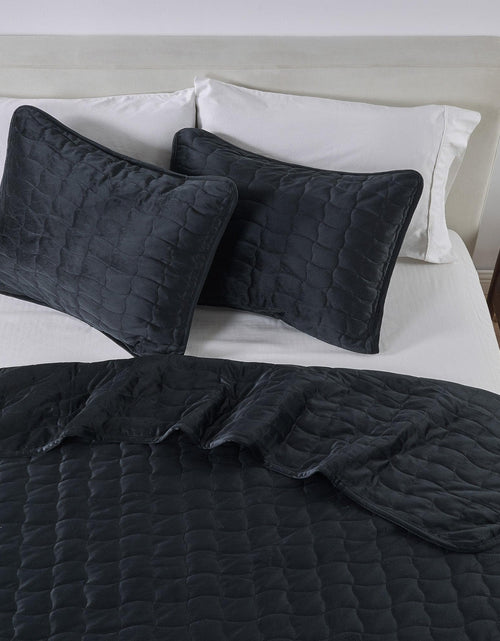 Load image into Gallery viewer, Velvet Box-Stitched Quilt Set - Vivica Collection
