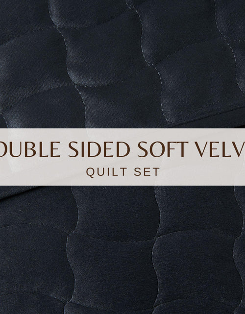 Load image into Gallery viewer, Velvet Box-Stitched Quilt Set - Vivica Collection
