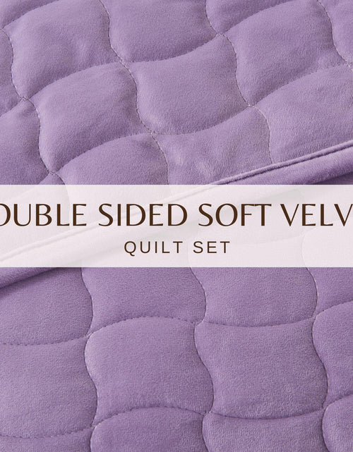 Load image into Gallery viewer, Velvet Box-Stitched Quilt Set - Vivica Collection
