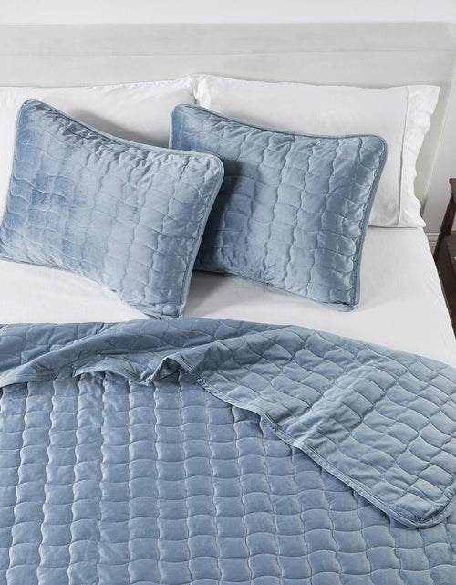 Load image into Gallery viewer, Velvet Box-Stitched Quilt Set - Vivica Collection
