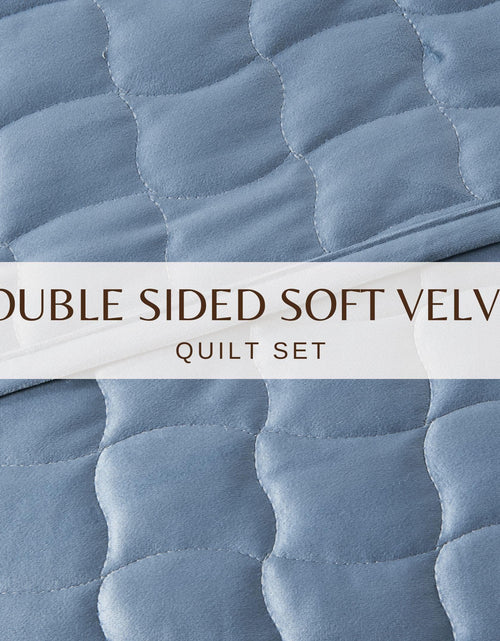 Load image into Gallery viewer, Velvet Box-Stitched Quilt Set - Vivica Collection
