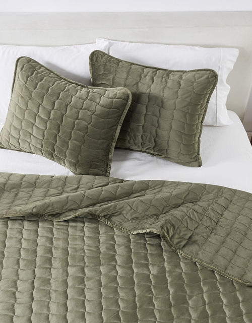 Load image into Gallery viewer, Velvet Box-Stitched Quilt Set - Vivica Collection
