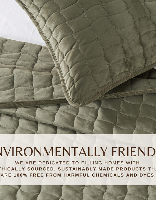 Load image into Gallery viewer, Velvet Box-Stitched Quilt Set - Vivica Collection
