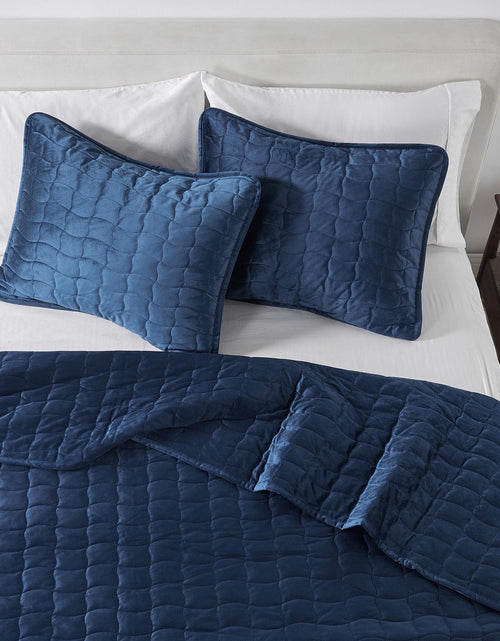 Load image into Gallery viewer, Velvet Box-Stitched Quilt Set - Vivica Collection
