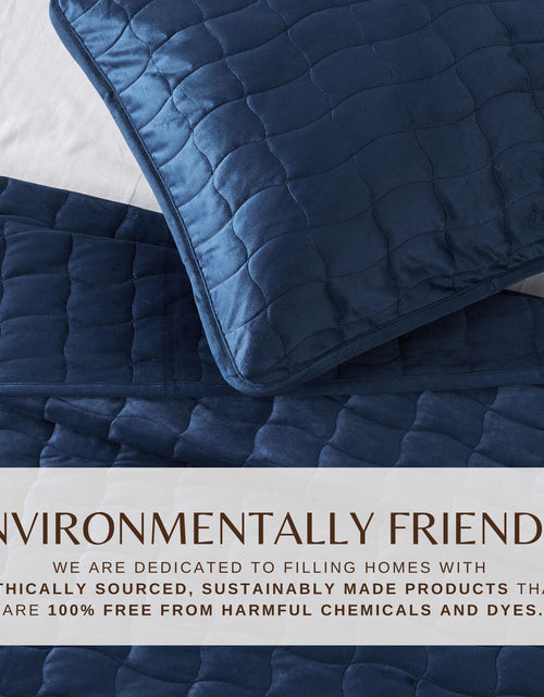 Load image into Gallery viewer, Velvet Box-Stitched Quilt Set - Vivica Collection
