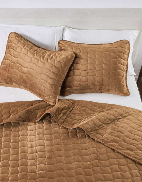 Load image into Gallery viewer, Velvet Box-Stitched Quilt Set - Vivica Collection
