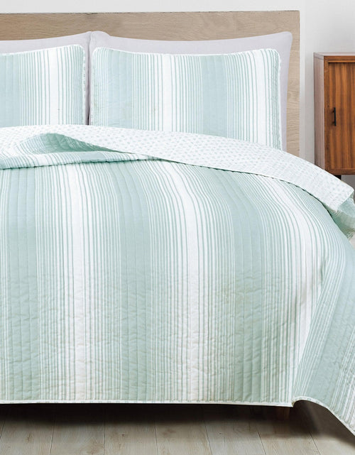 Load image into Gallery viewer, Everette Collection Ombre Striped Quilt Set

