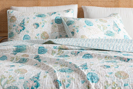 Seashell & Coral Quilt Set - Westsands Collection