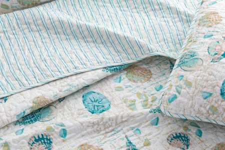 Seashell & Coral Quilt Set - Westsands Collection