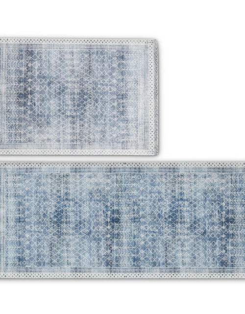 Load image into Gallery viewer, Distressed Moroccan Machine Washable Accent Area Rug &amp; Runner 2 Pack - Neve Collection
