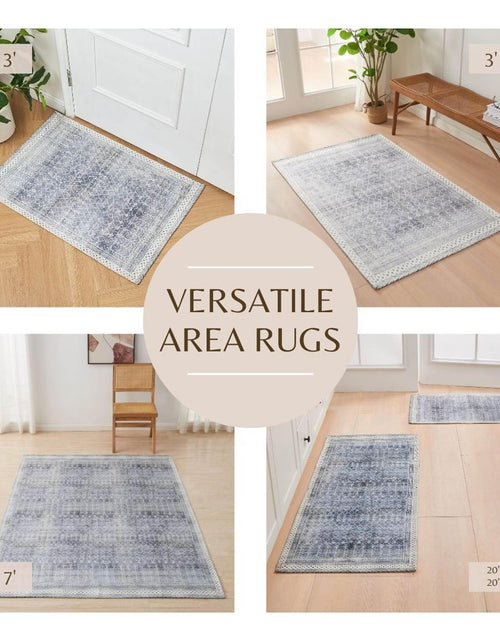 Load image into Gallery viewer, Distressed Moroccan Machine Washable Accent Area Rug &amp; Runner 2 Pack - Neve Collection

