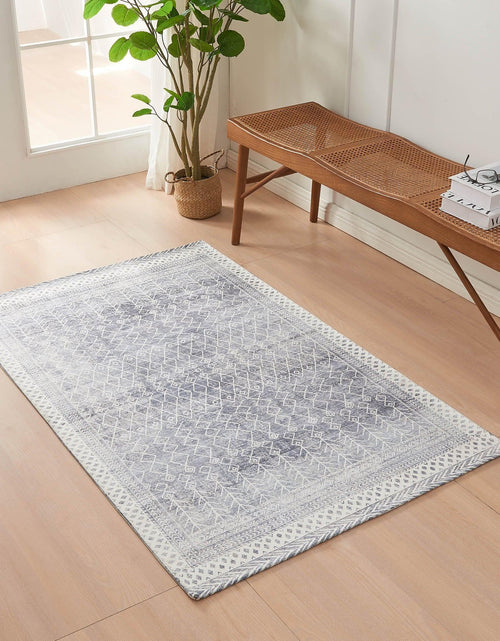 Load image into Gallery viewer, Distressed Moroccan Machine Washable Accent Area Rug 3' x 5' - Neve Collection
