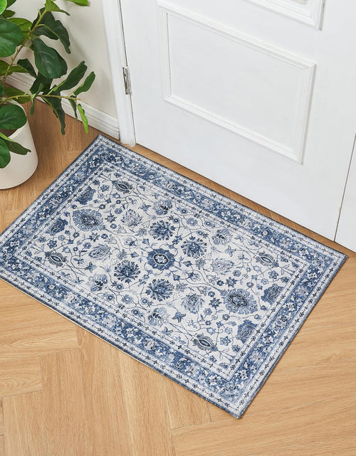 Load image into Gallery viewer, Floral Machine Washable Accent Rug 2' x 3' - Matra Collection
