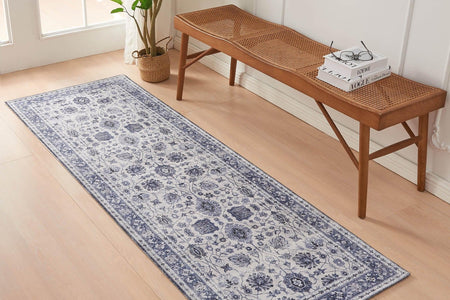 Floral Machine Washable Accent Runner 2'4" x 7' - Matra Collection