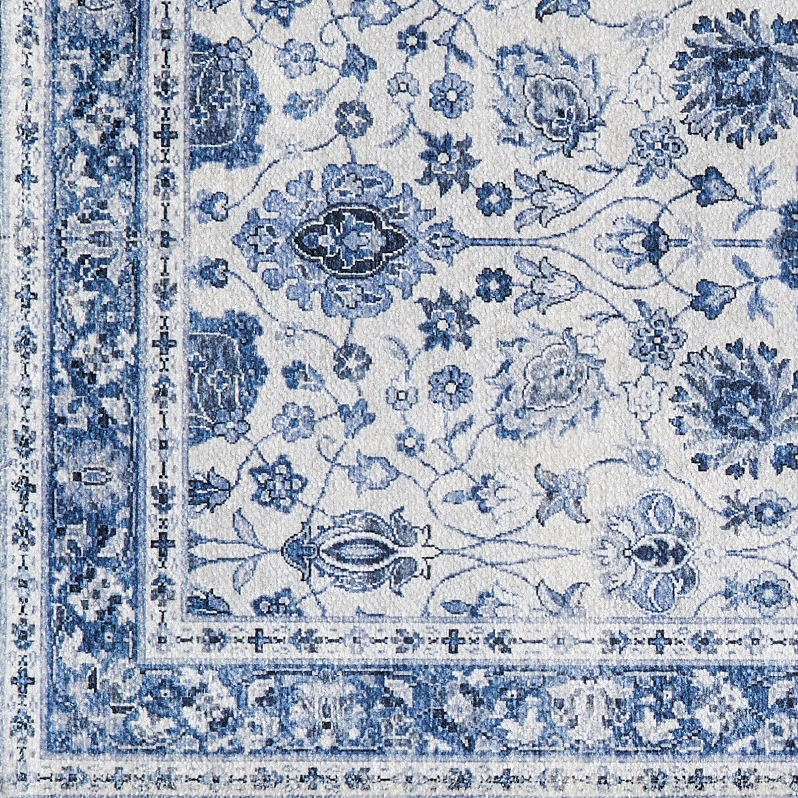 Floral Machine Washable Accent Runner 2'4" x 7' - Matra Collection