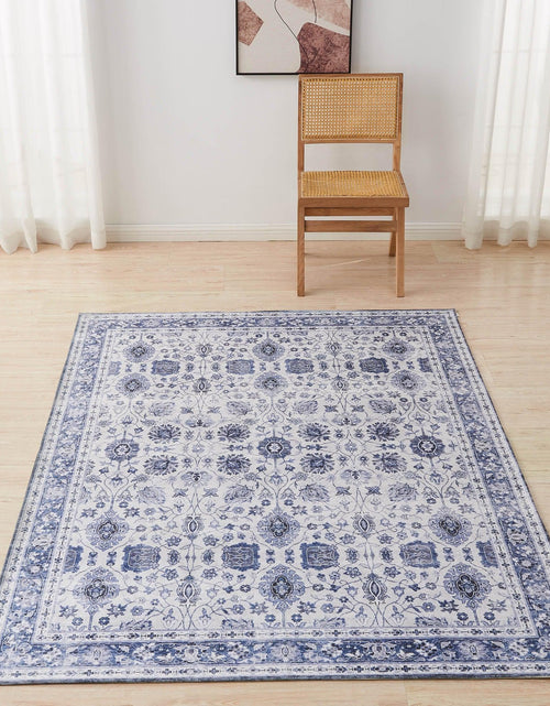 Load image into Gallery viewer, Floral Machine Washable Accent Area Rug 5' x 7' - Matra Collection
