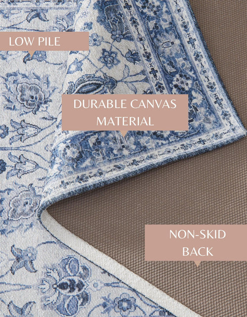 Load image into Gallery viewer, Floral Machine Washable Accent Area Rug 5' x 7' - Matra Collection
