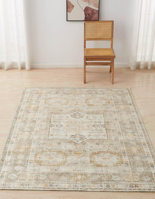 Load image into Gallery viewer, Medallion Machine Washable Accent Area Rug 5' x 7' - Nava Collection
