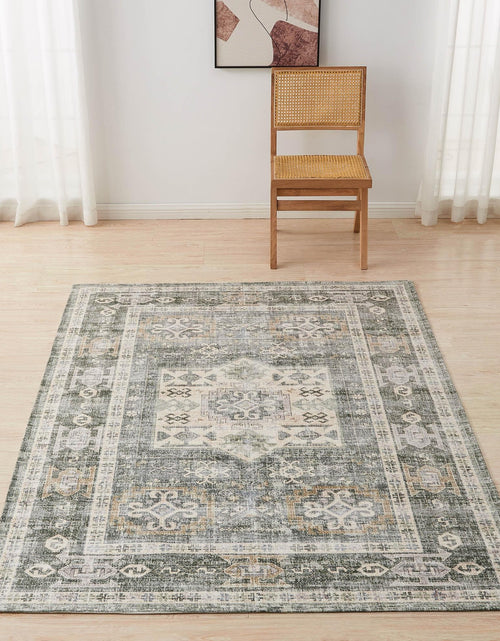Load image into Gallery viewer, Medallion Machine Washable Accent Area Rug 5' x 7' - Nava Collection
