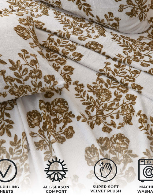 Load image into Gallery viewer, Printed Plush Sheet - Velvet Luxe Collection
